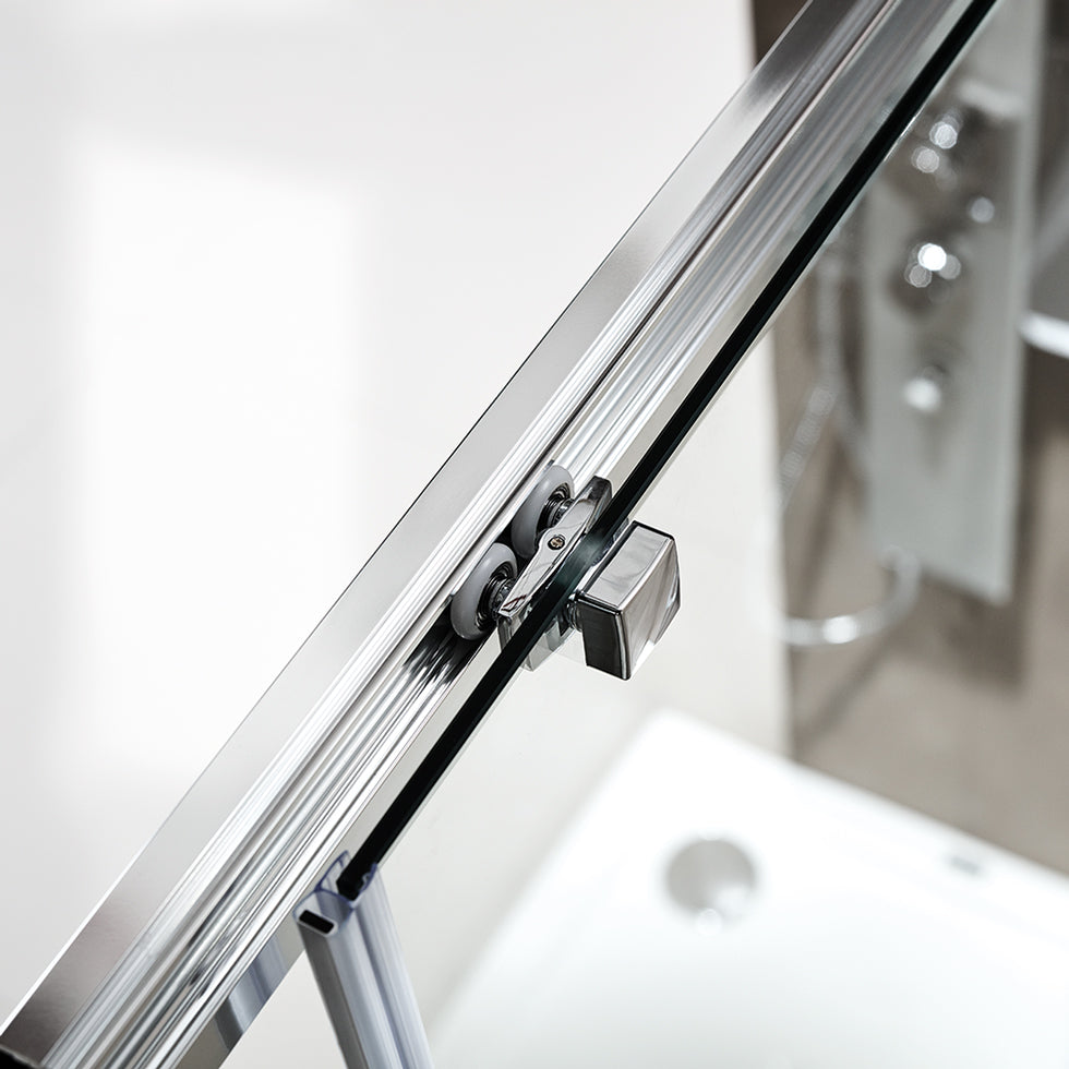 ΣΥΡΟΜΕΝΗ ΠΟΡΤΑ ΝΤΟΥΖΙΕΡΑΣ PRIMUS PLUS SLIDER (1+1) CLEAR GLASS