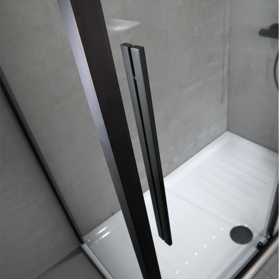 ΠΟΡΤΑ ΝΤΟΥΖΙΕΡΑΣ ΓΩΝΙΑΚΗΣ ΕΙΣΟΔΟΥ FLOW CORNER ENTRY BLACK MATT