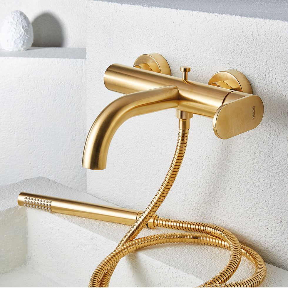 BATHROOM FAUCET SLIM 500100 BRUSHED GOLD