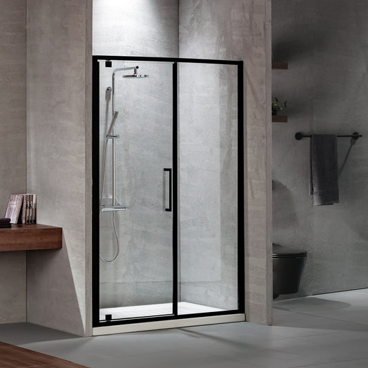 OPENING SHOWER DOOR PRIMUS PLUS PIVOT+INFILL BLACK MATT 