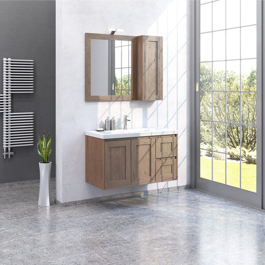 Έπιπλο Μπάνιου Zebis Rovere Rustic 100