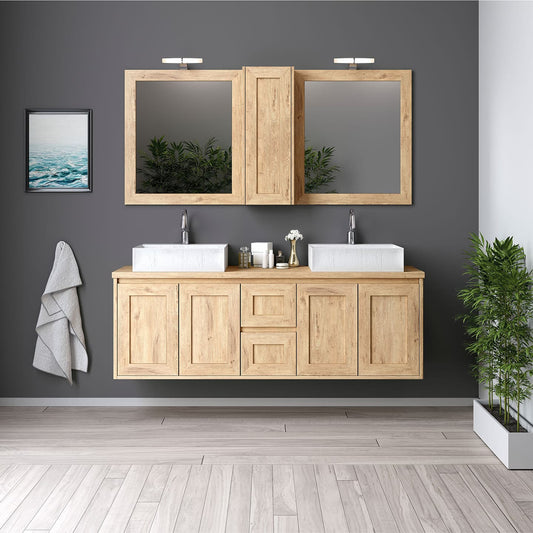 Bathroom furniture Zebis Rovere Rustic 170 