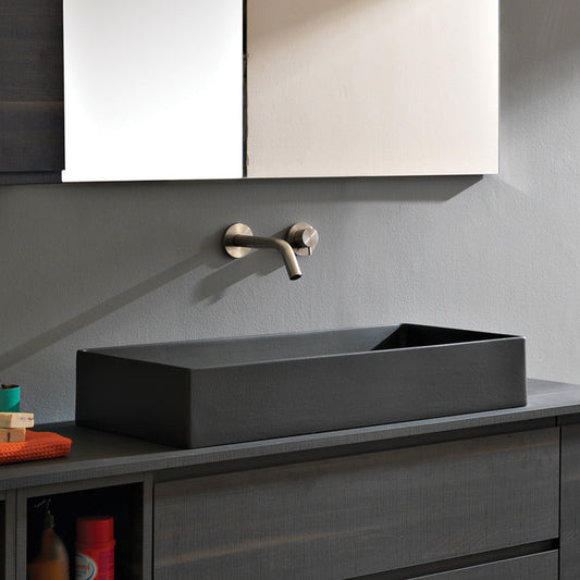 TABLE WASHER THEOREMA 5102 BLACK MATT 80X40