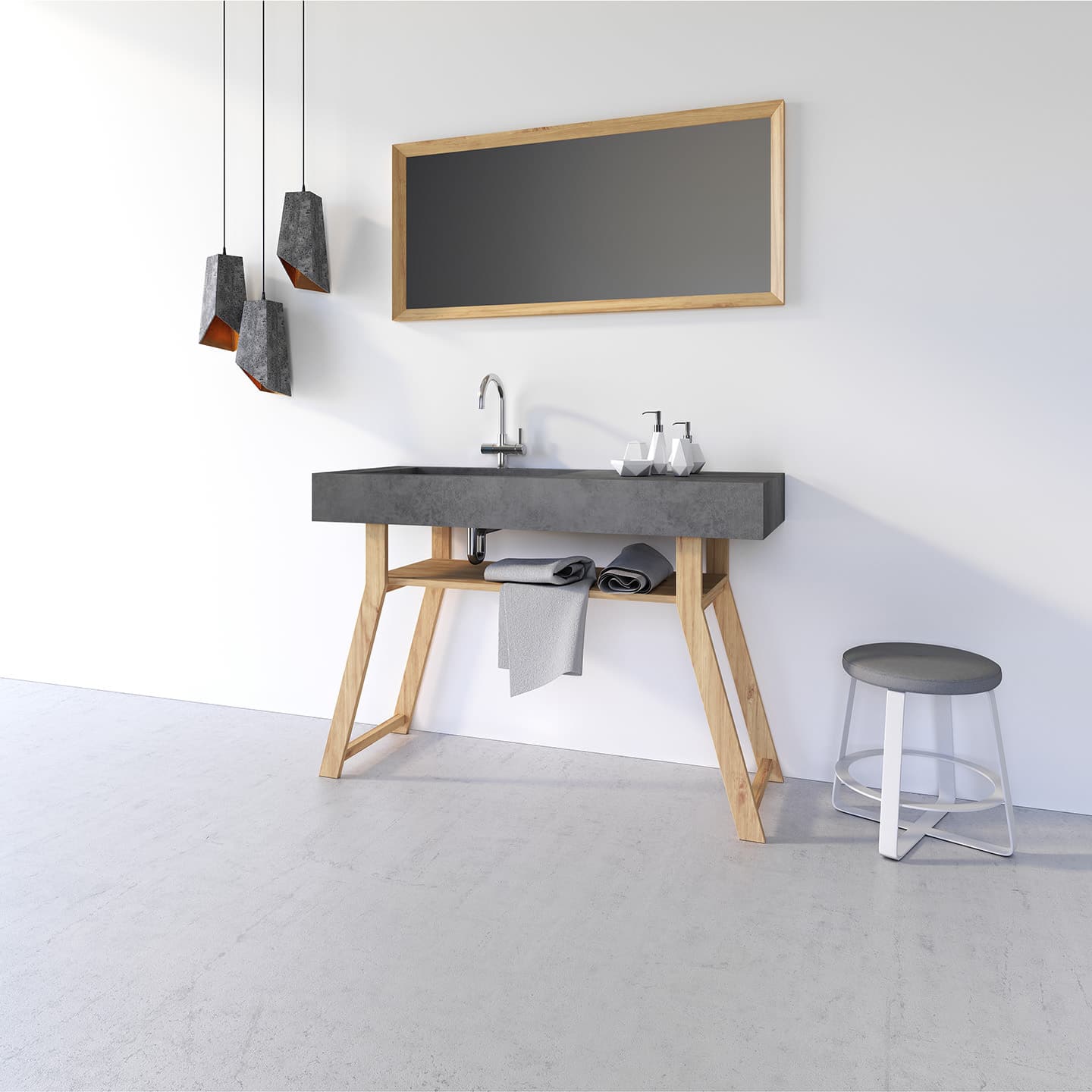 Zebis Vulcano 130 Bathroom Furniture 